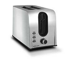 Mellerware Toaster 2 Slice Stainless Steel Brushed 6Heat Settings 700W 
