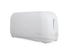 Mellerware Toaster 4 Slice Plastic White 1300W  Hot Slice 