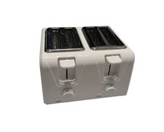 Mellerware Toaster 4 Slice Plastic White 1300W "Eco Max"