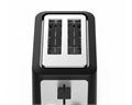 Mellerware Toaster 2 Slice Plastic Black Stainless Steel Trim 7 Heat Settings 760W "Metro"