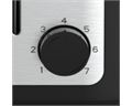 Mellerware Toaster 2 Slice Plastic Black Stainless Steel Trim 7 Heat Settings 760W "Metro"