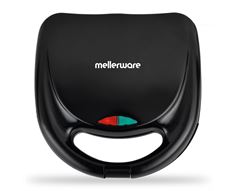 Mellerware Sandwich Maker 2 Slice Non-Stick Black 800W "Mercury" #
