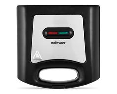Mellerware Sandwich Maker 2 Slice Non-Stick Black 800W "Doppio" #