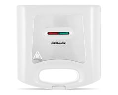 Mellerware Sandwich Maker 2 Slice White Non-Stick 800W "Doppio" #