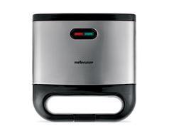 Mellerware Sandwich Maker 2 Slice Non-Stick Black & Stainless Steel 800W "Planet" #