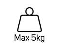 Mellerware Kitchen Scale Battery Operated Lcd Display Stainless Steel Brushed 5Kg 4.5V "Saxony" #
