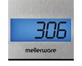 Mellerware Kitchen Scale Battery Operated Lcd Display Stainless Steel Brushed 5Kg 4.5V  Saxony 