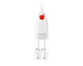 Mellerware Hand Mixer With Dough Hooks & Beaters Chrome White 5 Speed 100W "Mixo" #