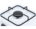 Mellerware Stove Gas Table Top Single Burner Adjustable Temperature Powder Coat White "Vulcan I"