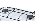 Mellerware Stove Gas Table Top Double Burner Adjustable Temperature Powder Coat White "Vulcan Ii"