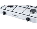 Mellerware Stove Gas Table Top Double Burner Adjustable Temperature Powder Coat White "Vulcan Ii"