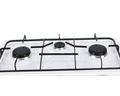 Mellerware Stove Gas Table Top Three Burners Adjustable Temperature Powder Coat White "Vulcan Iii"