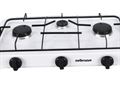 Mellerware Stove Gas Table Top Three Burners Adjustable Temperature Powder Coat White "Vulcan Iii"