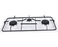 Mellerware Stove Gas Table Top Three Burners Adjustable Temperature Powder Coat White "Vulcan Iii"