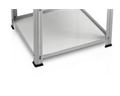 Mellerware Stove Gas With Stand Four Burners Adjustable Temperature Powder Coat Black "Vulcan Iv"