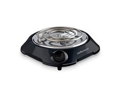 Mellerware Hotplate Single Powder Coat Black Spiral Plate 1000W "Helios" Locally Produced