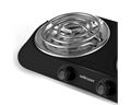 Mellerware Hotplate Double Powder Coat Black Spiral Plate 2000W "Helios" Locally Produced