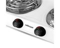 Mellerware Hotplate Double Powder Coat White Spiral Plate 2000W "Helios" Locally Produced