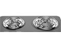 Mellerware Hotplate Double Adjustable Temperature Powder Coat Black Spiral Plate 2500W "Ignis"