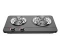 Mellerware Hotplate Double Adjustable Temperature Powder Coat Black Spiral Plate 2500W "Ignis"