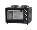Mellerware Mini Oven With Solid Hot Plates Steel Black 25L 2700W "Horizon 25" Locally Produced