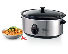 Mellerware Slow Cooker Stainless Steel Brushed 6.5L 320W "Tempo"