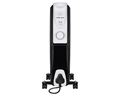Mellerware Heater 9 Fin Oil Filled Steel Black 3 Heat Settings 2000W "Mohabi 2000" #