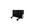 Mellerware Heater 9 Fin Oil Filled Steel Black 3 Heat Settings 2000W "Mohabi 2000" #