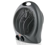 Mellerware Heater Floor Fan Plastic Graphite 2Heat Settings 2000W "Swiss"