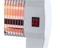 Mellerware Heater 3 Heat Setting Quartz Plastic White 3 Bar 1200W "Ember"
