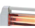 Mellerware Heater 3 Heat Setting Quartz Plastic White 3 Bar 1200W "Ember"