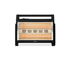 Mellerware Heater 2 Heat Settings Quartz Plastic Black 4 Bar 1600W "Inferno"
