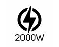Mellerware Heater Quartz Powder Coat White 5 Bar 2000W "Flare"