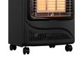 Mellerware Heater Gas Steel Black 3Heat Settings 4.2Kw 