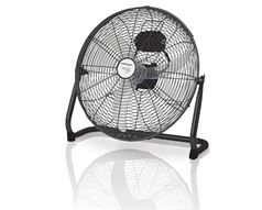 Mellerware Fan 3 Speed Floor Fan Steel Black 40Cm 35W "Velocity 16''