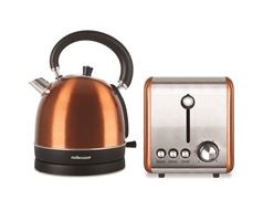 Mellerware Pack 2 Piece Set Stainless Steel Kettle And Toaster "Copper" #