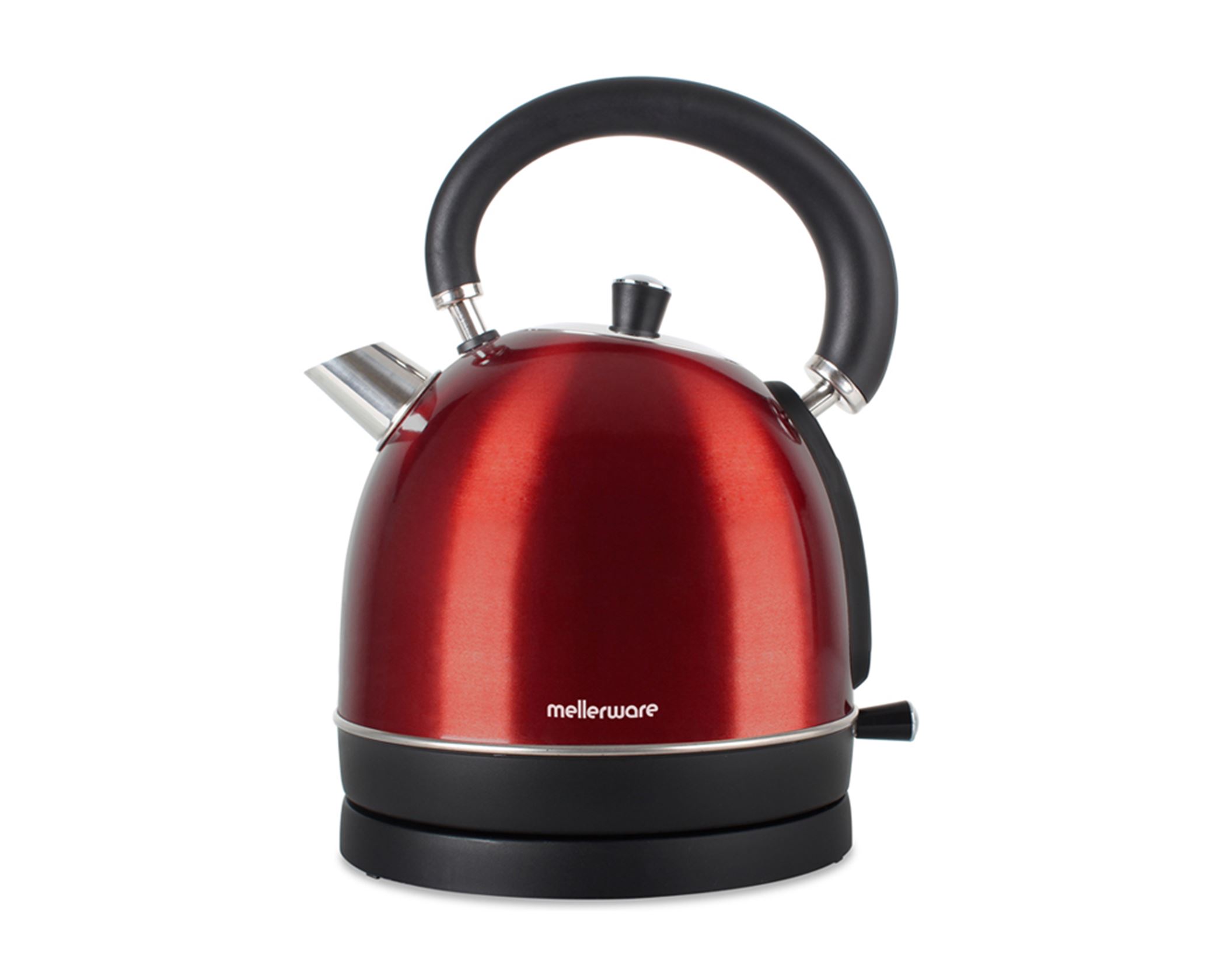 Mellerware Pack 2 Piece Set Stainless Steel Red Kettle And Toaster