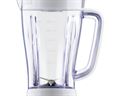 Mellerware Jug Blender With Coffee Mill & 4 Metal Straws Plastic White 1.5L 500W "Sylvio"