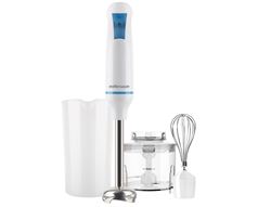 Mellerware Stick Blender With Attachments Stainless Steel White Single Speed 500W  Robot 500 Inox 