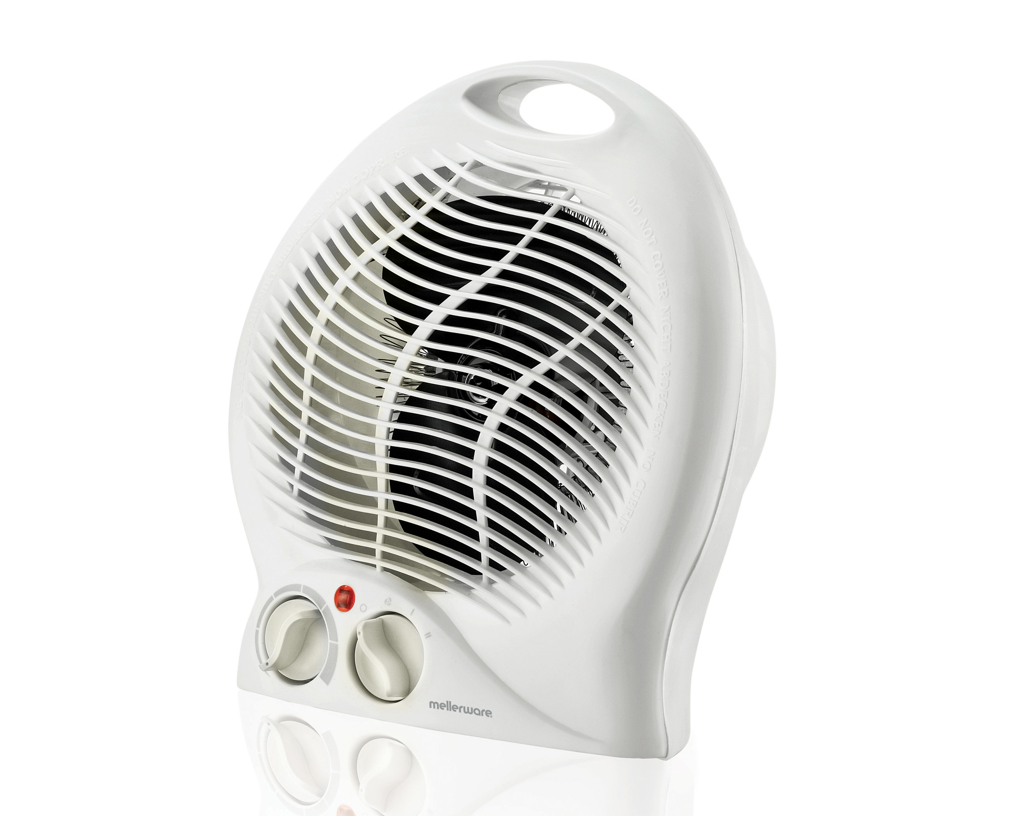 White Floor Fan Heater 35200 Mellerware